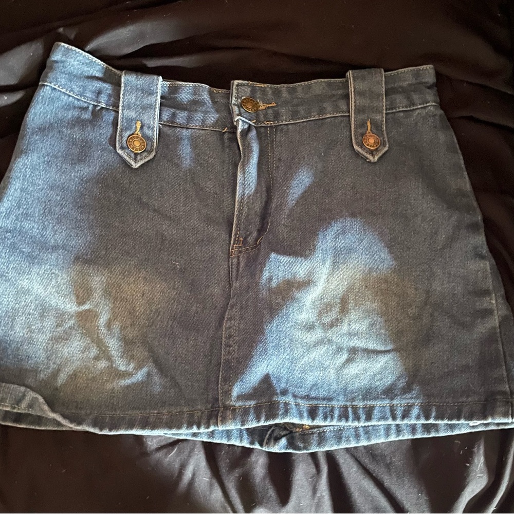 Denim Mini Skirt